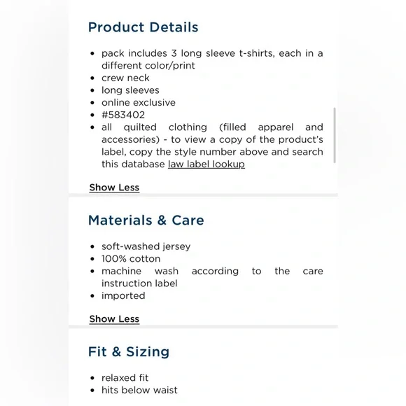 Long Sleeve T-shirts - Picture 2 of 2